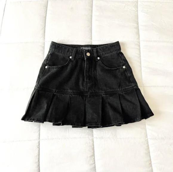 Black Denim Mini Skirts